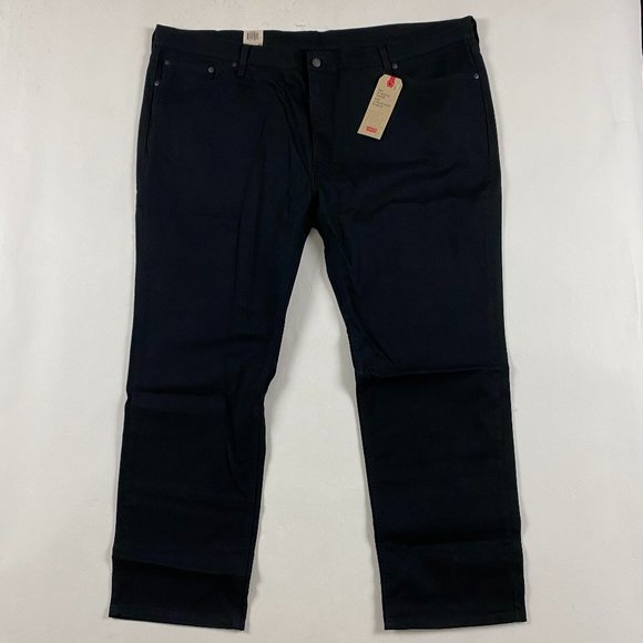 NWT Levi's 541 Athletic Taper Jeans Mens 50 x 34 Black Stretch - Picture 1 of 16